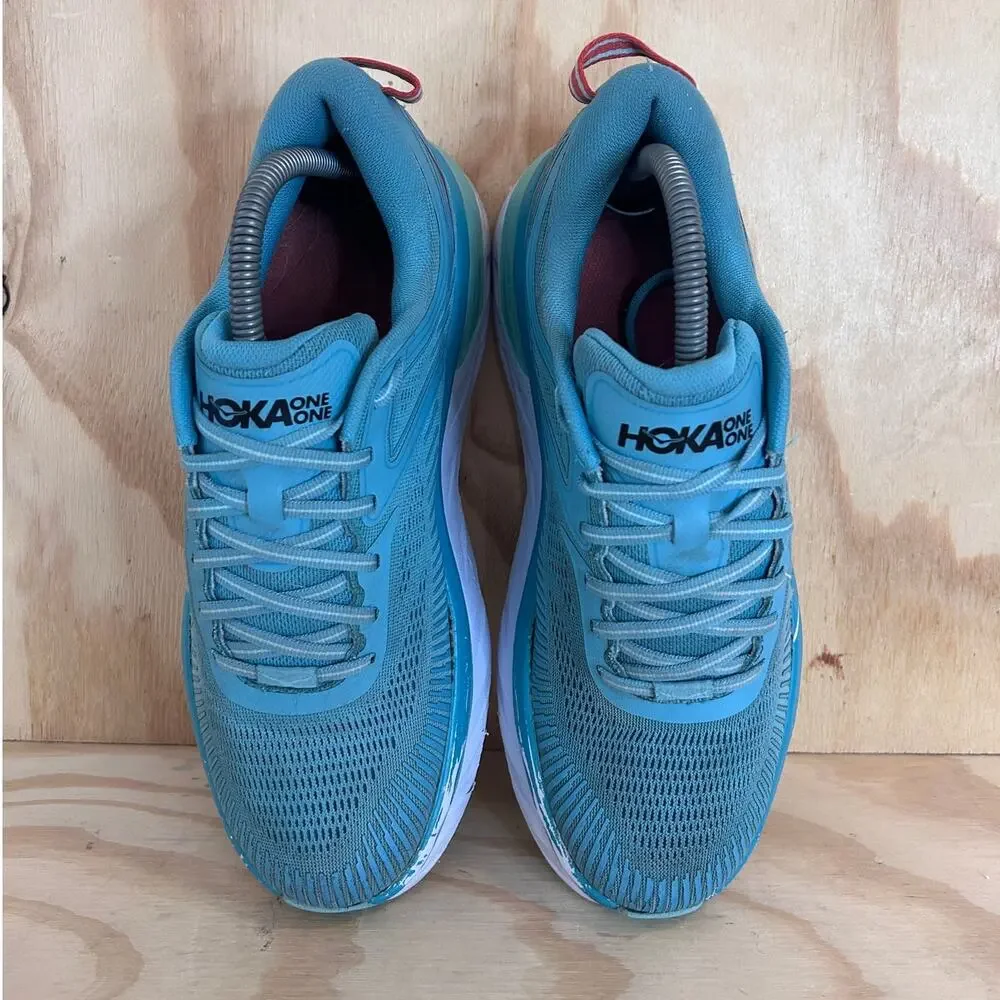 Hoka One One - Bondi 7 - Running Shoes - Blue - Women's - 9.5 - 1110519 AEBL